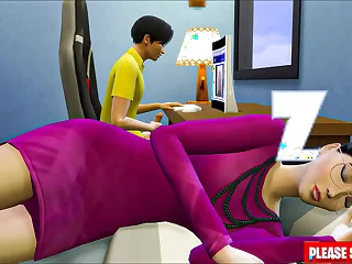 Japanese step-son fucks asian stepmom  after watching porn masturbating next to her-Family Sex Taboo - Adult Movies